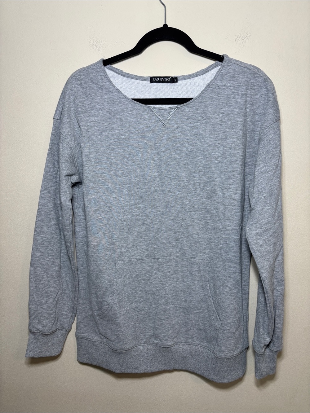 Women's Lightweight Crew Sweatshirt - Light Gray